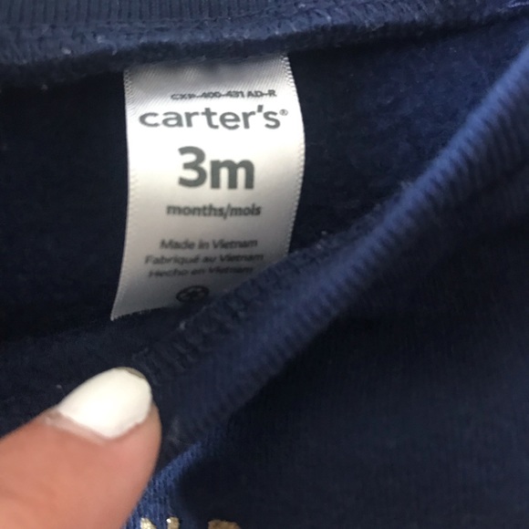 Carter’s Unicorn Sweater Navy Blue Crewneck 3months - Picture 5 of 7